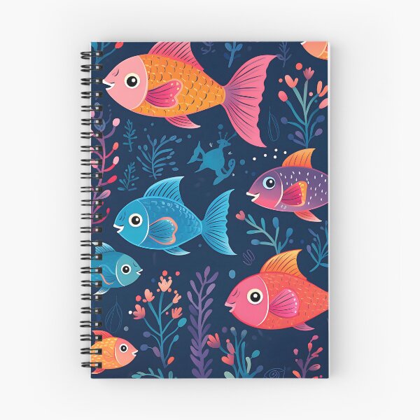 Item preview, Colorful Cute Fish Pattern designed and sold by Digi-Artsy.