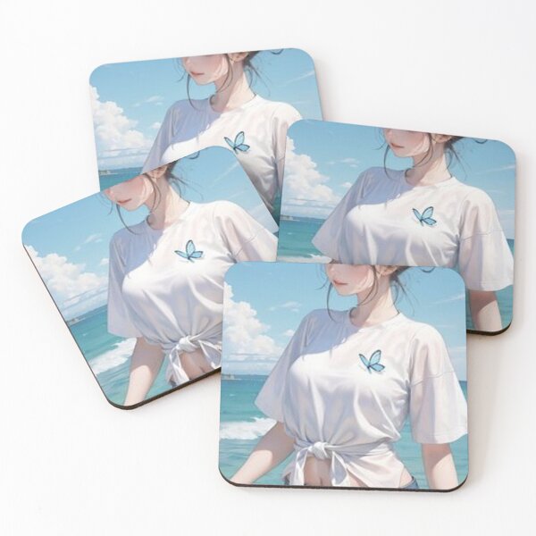 Item preview, Anime girl at the beach designed and sold by EssentialsWear.