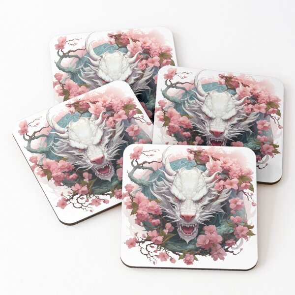 Item preview, Japanese Dragon With Cherry Blossoms designed and sold by Obsidian Ink by Wilshire.