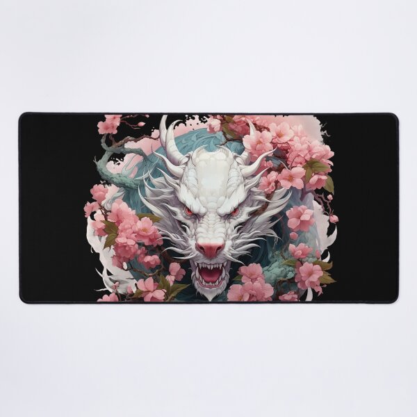 Item preview, Japanese Dragon With Cherry Blossoms designed and sold by Obsidian Ink by Wilshire.