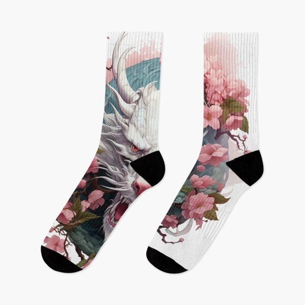 Item preview, Japanese Dragon With Cherry Blossoms designed and sold by Obsidian Ink by Wilshire.