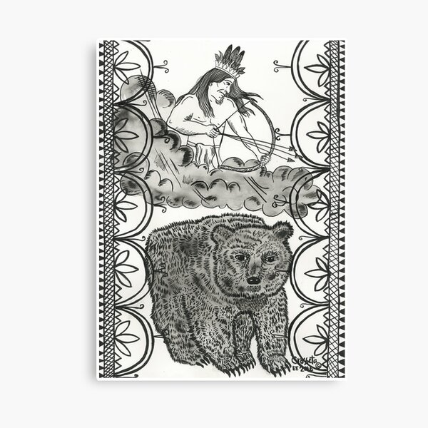 Thunder beings connect to the Bear Clan Canvas Print