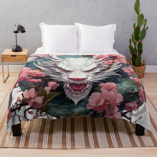 Item preview, Japanese Dragon With Cherry Blossoms designed and sold by Obsidian Ink by Wilshire.