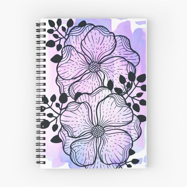 Item preview, Flores Lila Acuarela Duda designed and sold by BEATRIZKOBORI.