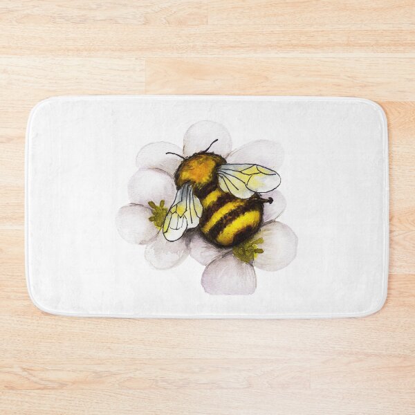 Item preview, Bumblebee on a flower watercolour painting designed and sold by Funsize-Art.