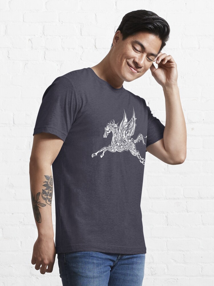 Thumbnail 3 von 7, Essential T-Shirt, Tattoo Pferd designt und verkauft von dynamitfrosch.