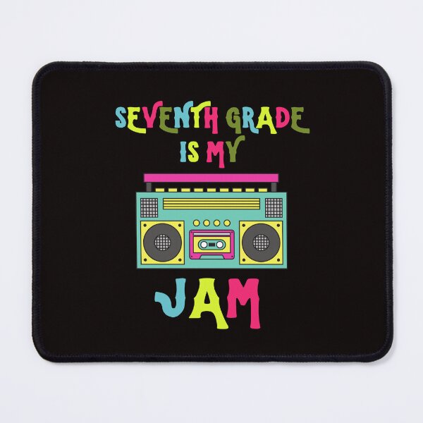 Item preview, Retro Seventh Grade Is My Jam Cool Boombox Back To School designed and sold by MagicSD Designs.