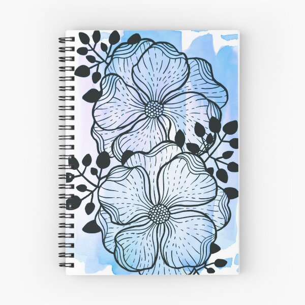 Item preview, Flores De Acuarela Azul Duda designed and sold by BEATRIZKOBORI.