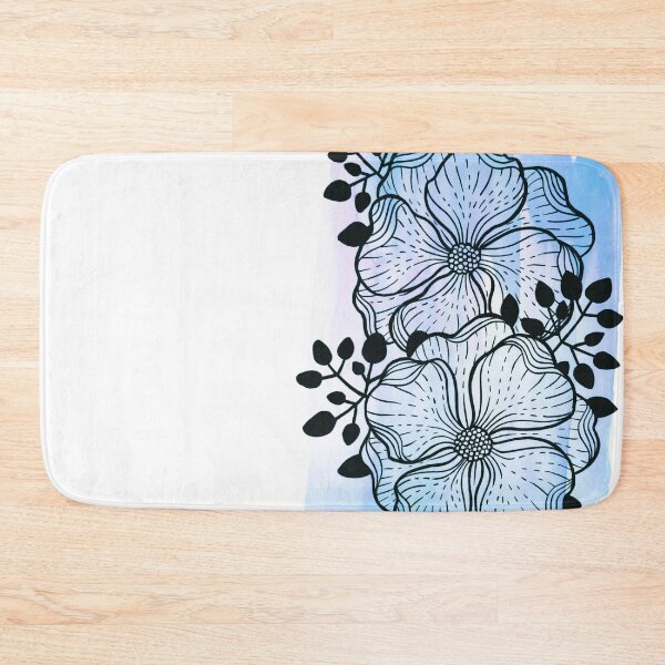 Item preview, Blue Watercolor Flowers Duda designed and sold by BEATRIZKOBORI.