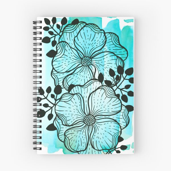 Item preview, Flores Acuarela Verde Agua Duda designed and sold by BEATRIZKOBORI.