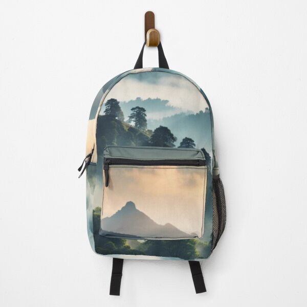 Item preview, Beautiful misty mountain landscape designed and sold by AiArtCreations1.