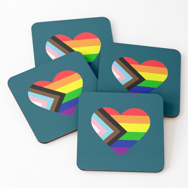 Item preview, Progress Pride Flag Heart   designed and sold by arnulffodurfee.