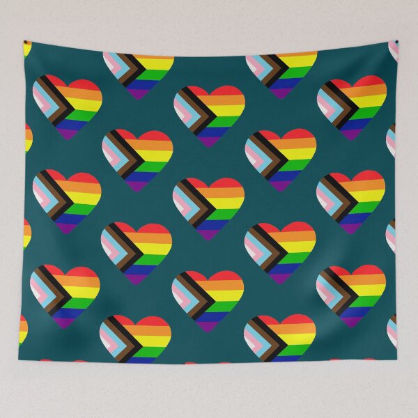 Item preview, Progress Pride Flag Heart   designed and sold by arnulffodurfee.