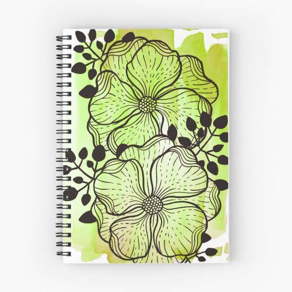 Item preview, Green Watercolor Flowers Duda designed and sold by BEATRIZKOBORI.