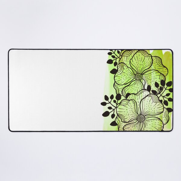 Item preview, Green Watercolor Flowers Duda designed and sold by BEATRIZKOBORI.