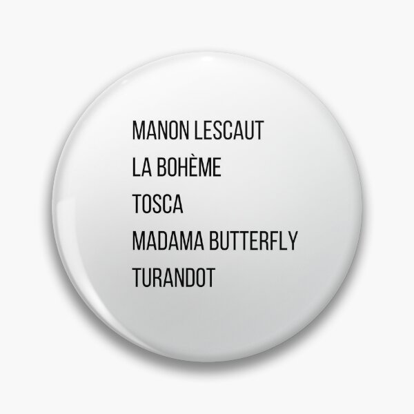 Item preview, Puccini Operas designed and sold by The Justice Edit.