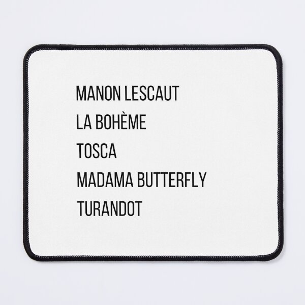 Item preview, Puccini Operas designed and sold by The Justice Edit.