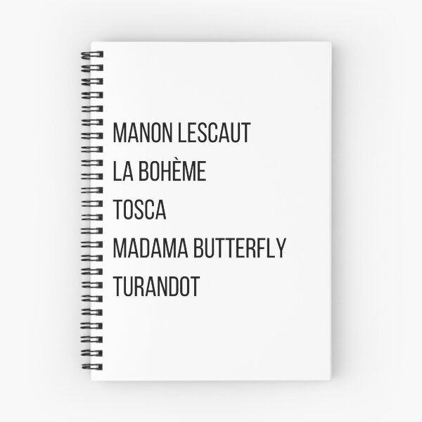 Item preview, Puccini Operas designed and sold by The Justice Edit.