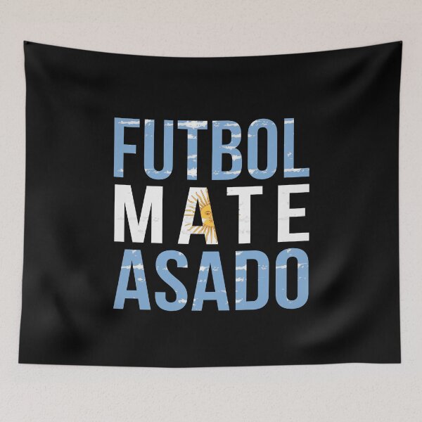 Item preview, Futbol Mate Asado, Funny Argentinian Flag Soccer Lover, Argentina Campeón Mundial Qatar 2022 designed and sold by PrintOfi.