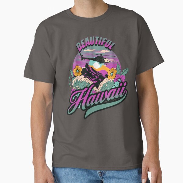 Item preview, Hawaii Helicopter Tours Oahu Kawaii Big island The Honolulu Island Vacation Vibes Sunset  designed and sold by Sowndowntshirts.