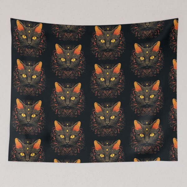 Item preview, Black Cat Mysterious designed and sold by CarolineDenaro.