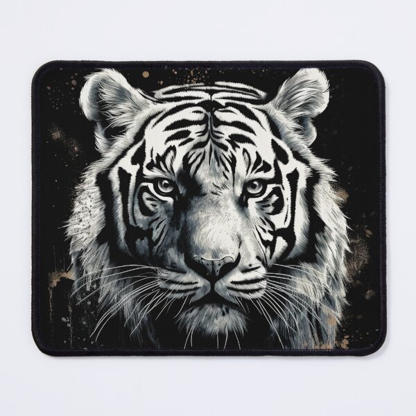 Item preview, A Distressed Street Art White Bengal Tiger designed and sold by GVRDesign.