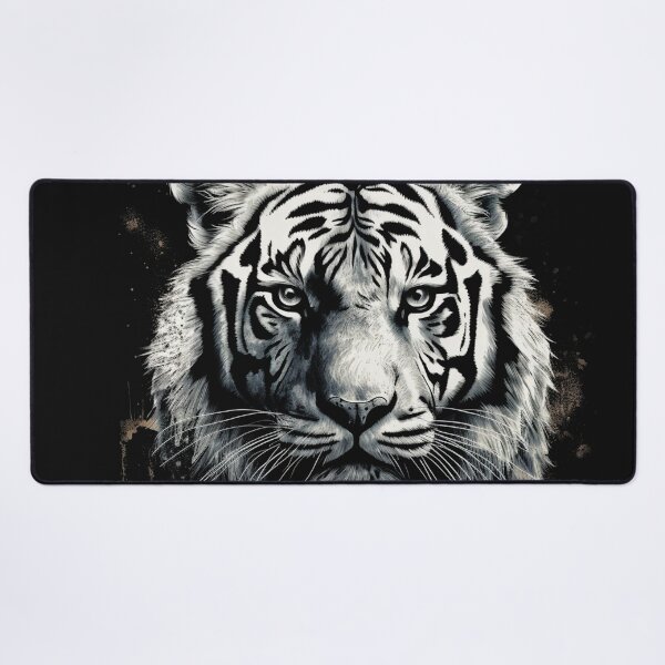 Item preview, A Distressed Street Art White Bengal Tiger designed and sold by GVRDesign.