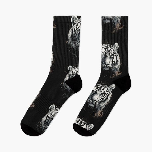 Item preview, A Distressed Street Art White Bengal Tiger designed and sold by GVRDesign.