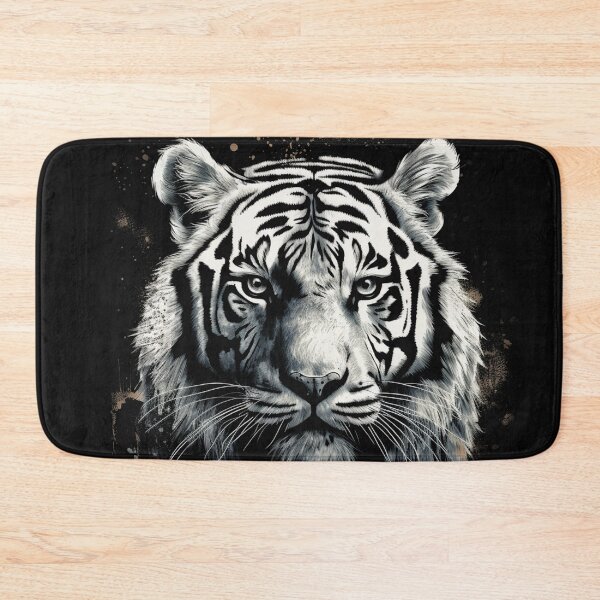 Item preview, A Distressed Street Art White Bengal Tiger designed and sold by GVRDesign.