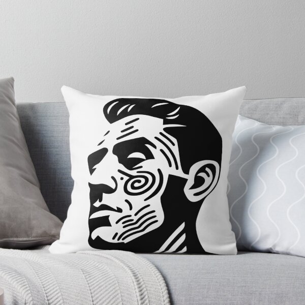 Item preview, Black and White Illustration of a Man's Face designed and sold by aigcx.