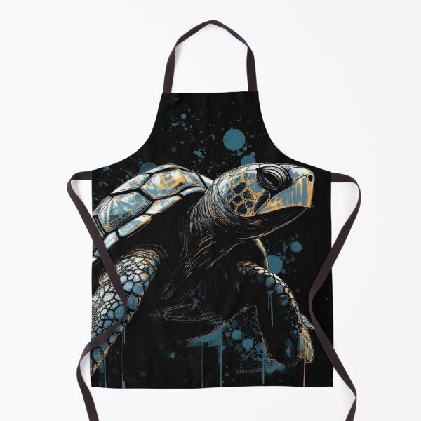 Item preview, A Street Art Distressed Tortoise Sea Turtle designed and sold by GVRDesign.