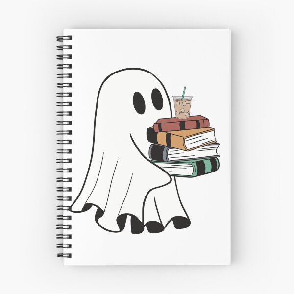 Item preview, Ghost with books & iced coffee designed and sold by cjharbor.