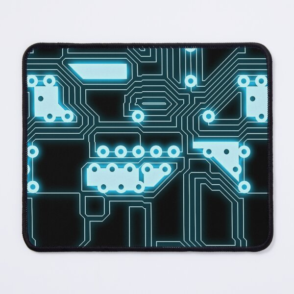 Item preview, Blue and Black All Over Circuit Board Pattern designed and sold by ToadsWorkshop.