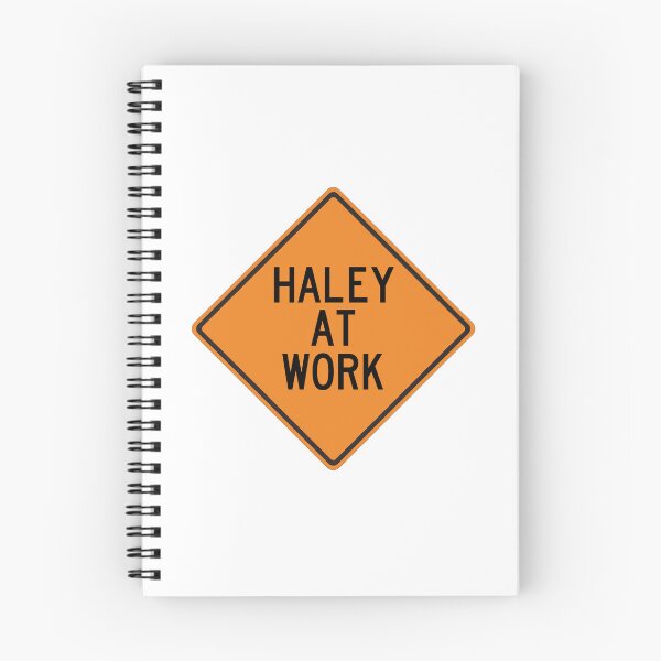 Item preview, Haley at Work Funny Personalized Warning Sign designed and sold by Wurmbone.