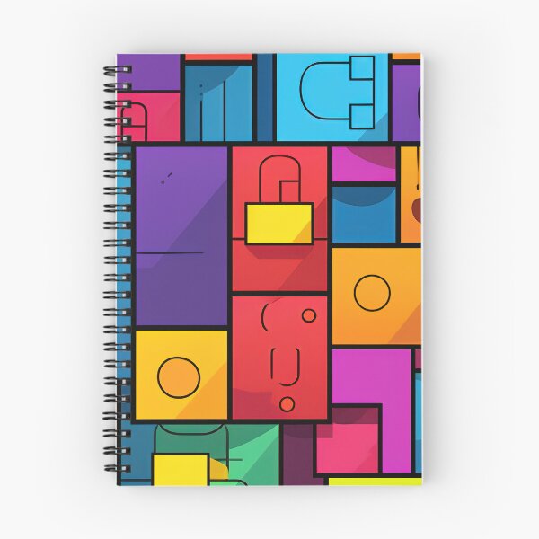 Item preview, Geometric Multicolored Squares and Rectangles Pattern designed and sold by Lamarcy.