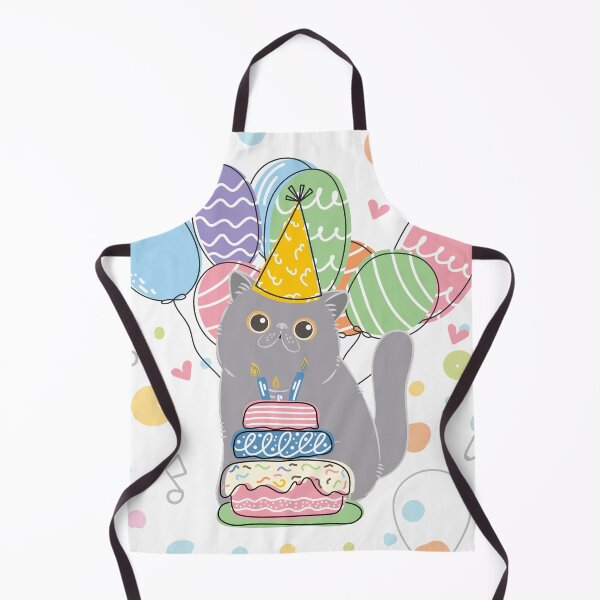Item preview, Blue Gray Tabby Exotic Shorthair Persian Cat Birthday Party designed and sold by lulululupaint.