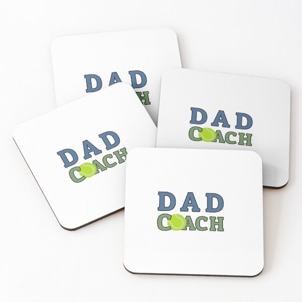 Item preview, Dad Coach Tennis US Open colors designed and sold by Sports-Stickers.