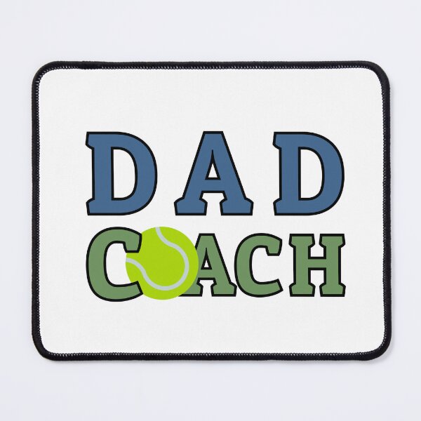 Item preview, Dad Coach Tennis US Open colors designed and sold by Sports-Stickers.