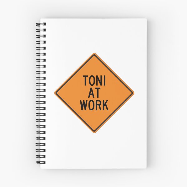 Item preview, Toni at Work Funny Personalized Warning Sign designed and sold by Wurmbone.
