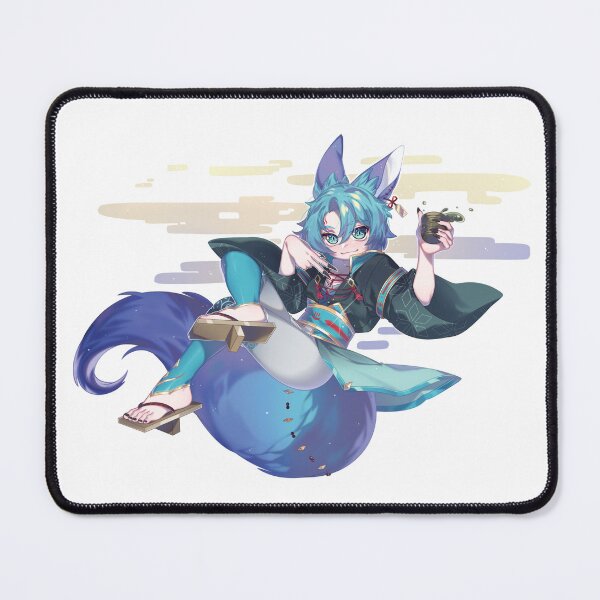 Item preview, Kitsune with a Teacup - Nai Nohni designed and sold by NaiNohni.