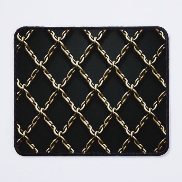 Item preview, black and gold chain link pattern designed and sold by DanieWoods.