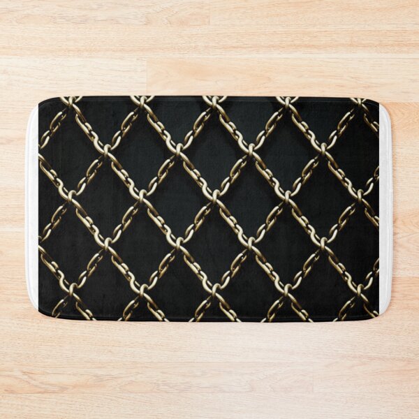 Item preview, black and gold chain link pattern designed and sold by DanieWoods.