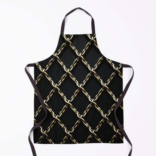 Item preview, black and gold chain link pattern designed and sold by DanieWoods.