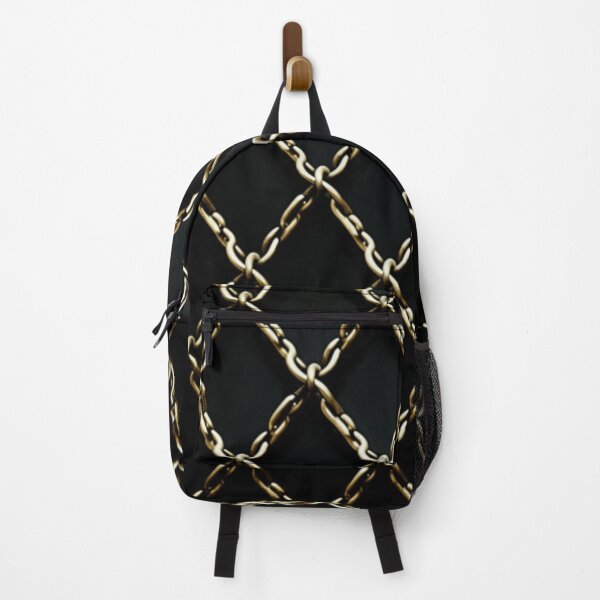Item preview, black and gold chain link pattern designed and sold by DanieWoods.