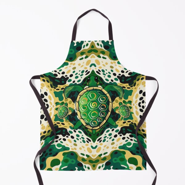 Item preview, A Sea Turtle sunning on the moss covered rocks designed and sold by BeHappyGoLucky.