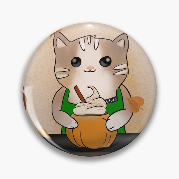 Item preview, Pumpkin Spice Barista Cat - Background designed and sold by Design-by-becky.