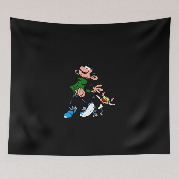 Item preview, Gaston Lagaffe Movie Cartoon Color Big Ben walking with cat  designed and sold by TIMOTANKLIN12.