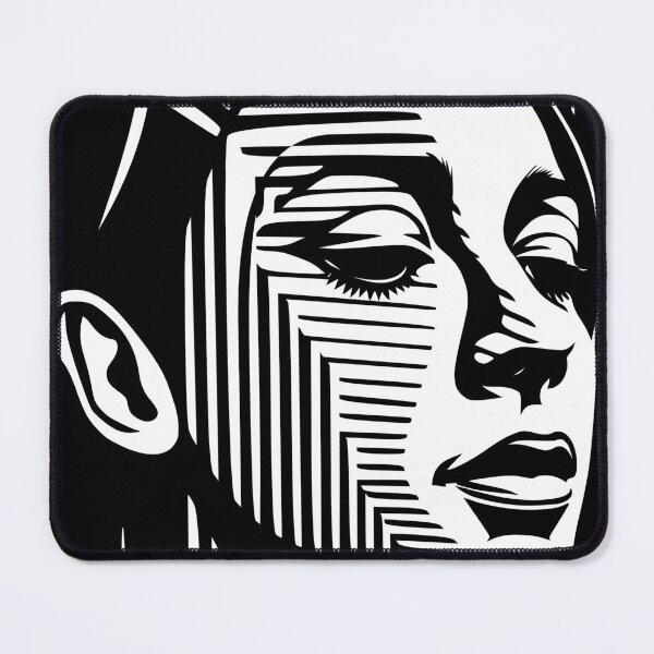 Item preview, Black and White Artwork of a Woman's Head designed and sold by aigcx.