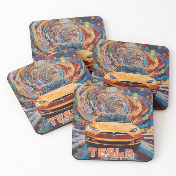 Item preview, Tesla Art, Modern Car Art, 005 designed and sold by abundancevibes.