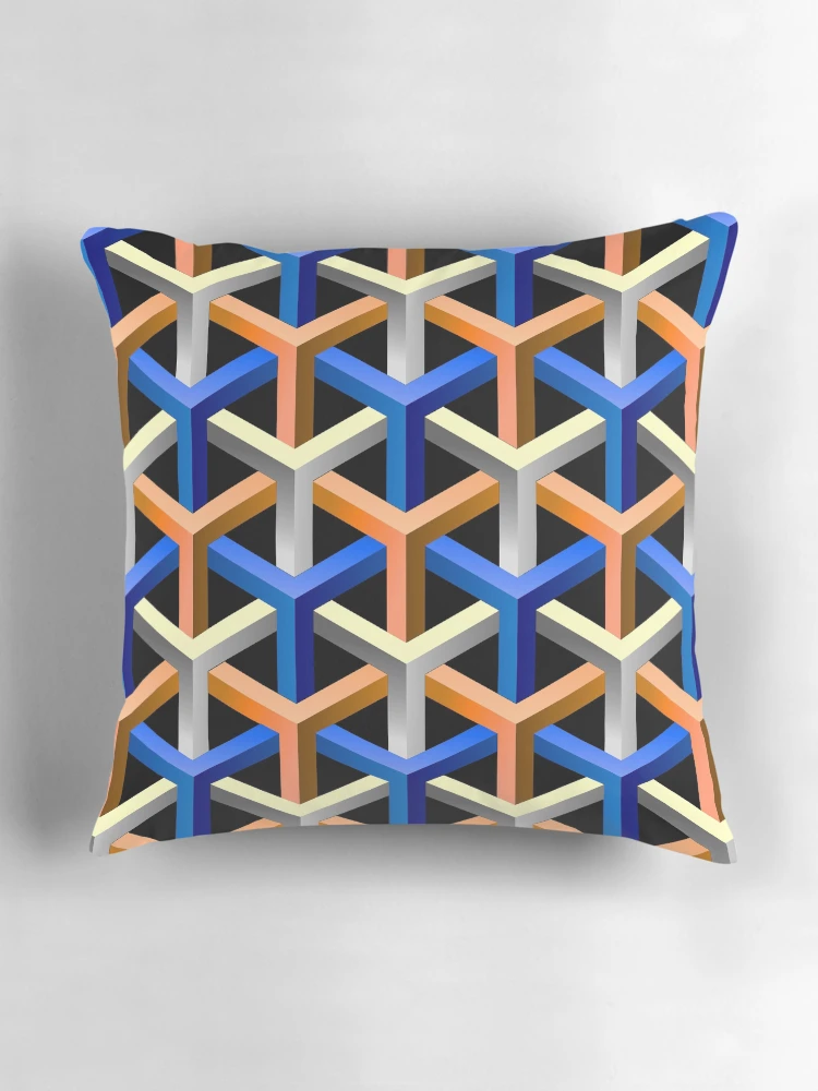 Thumbnail 3 of 4, Pillow, Abstract Tubes designed and sold by Rist.